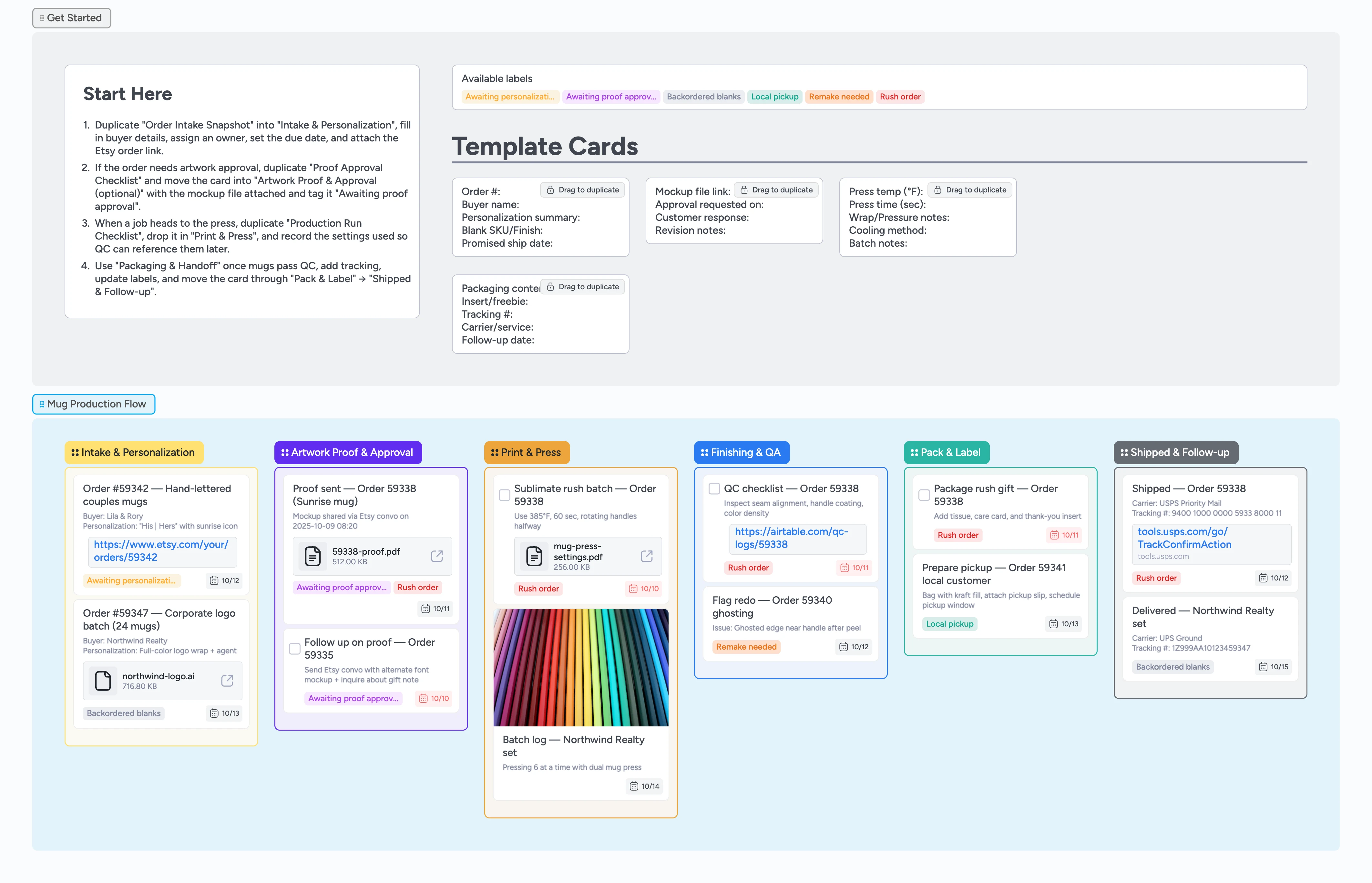 Etsy Mugs Made-to-Order Production Template