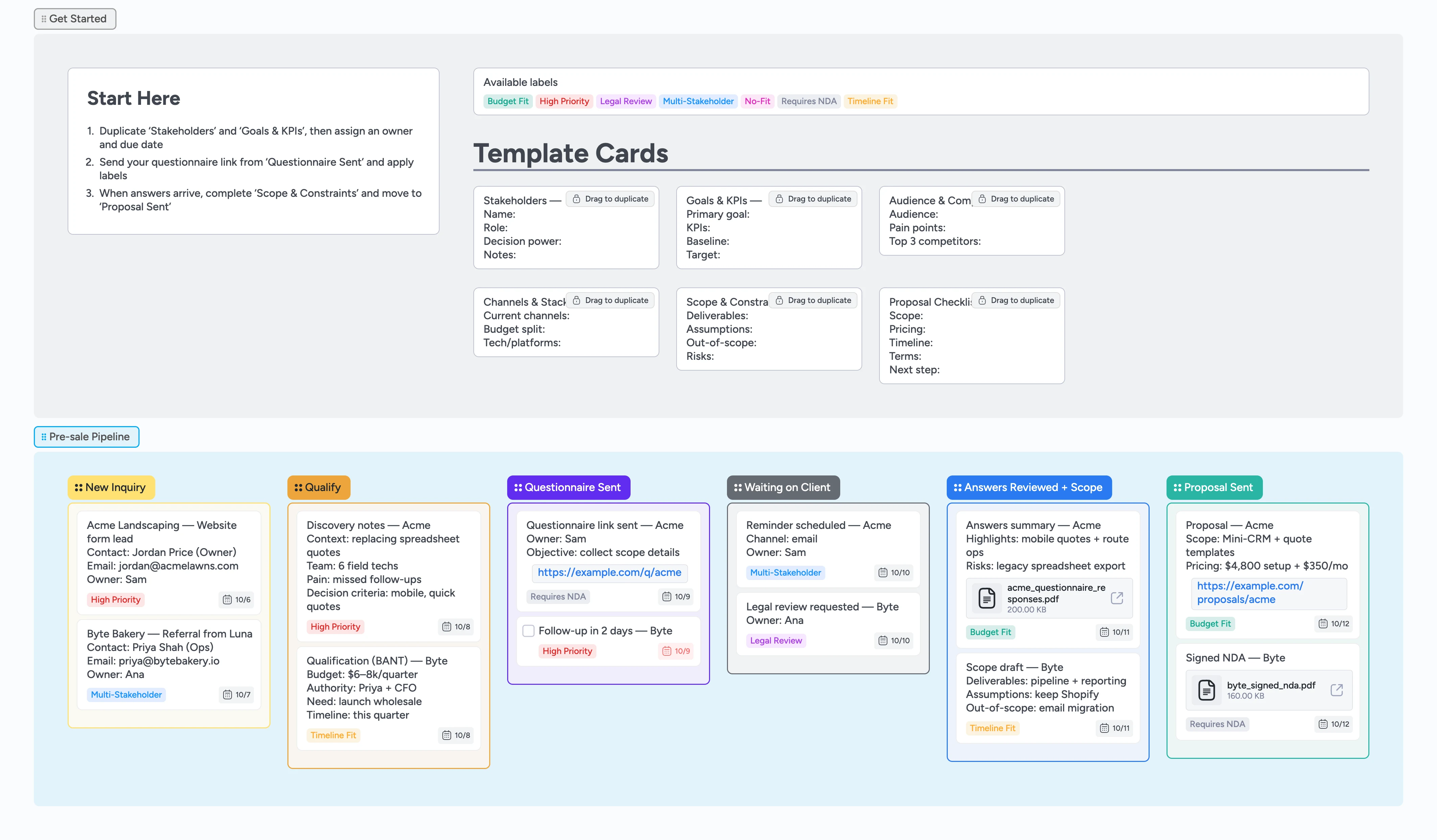 Agency Onboarding Questionnaire Template